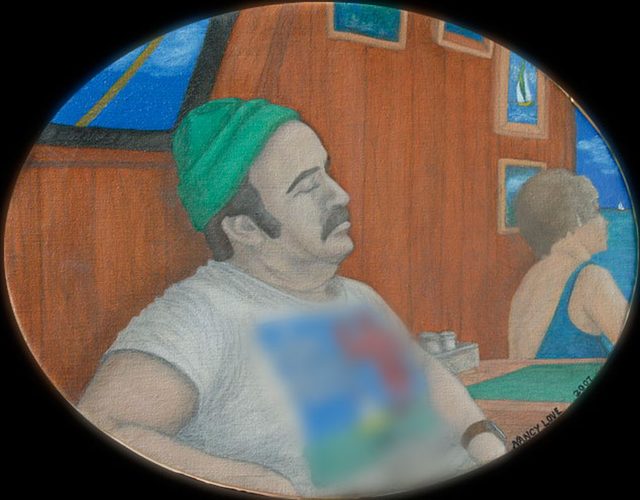 Captain Dan, oil on canvas