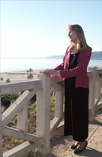 Nancy Love on the bluffs above Santa Monica Bay